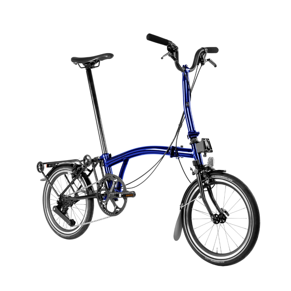 Brompton 1st Gen P Line 12-speed Bolt Blue Lacquer