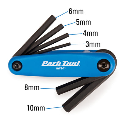 Park Tool AWS-11 折疊式內六角扳手套裝