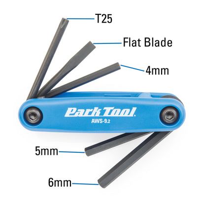 Park Tool Fold-Up Hex Wrench Set AWS-9.2