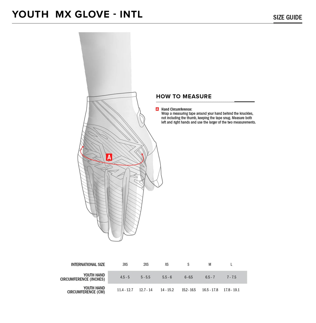 Alpinestars Freeride Youth Full Finger Gloves